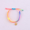 Red rope bracelet, children's woven pendant handmade, knit yourself, Birthday gift