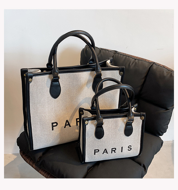 Nihaojewelry Wholesale Fashion Letter Paris Large Capacity Tote Bag display picture 7