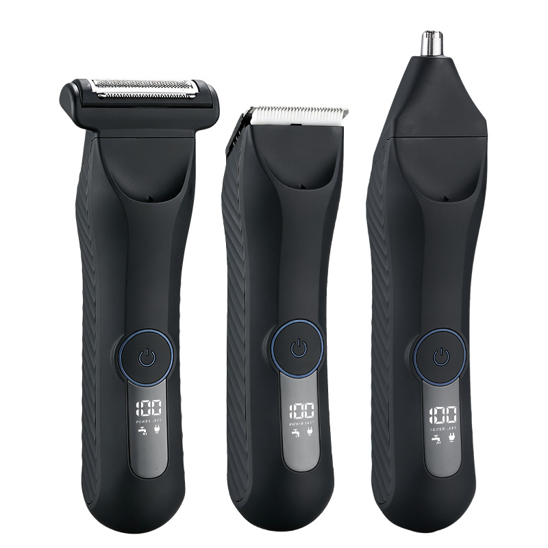 Transfronterizos para hombres cortadores de cabello corporal 3 - en - 1 paquete de cosméticos para hombres afeitar personal afeitar cuchilla de afeitar image 6
