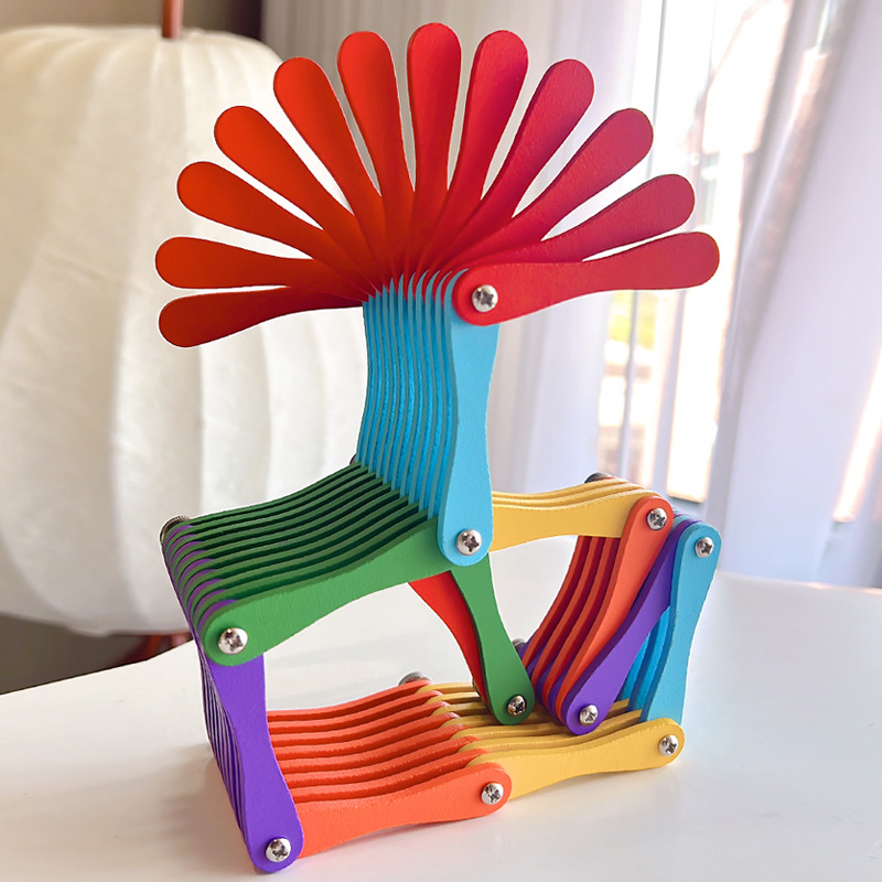 Nuevos bloques de construcción plegables, juguetes para niños, ejercicios para la capacidad de pensamiento de los niños, decoraciones tridimensionales de la sala de estar geométrica image 5