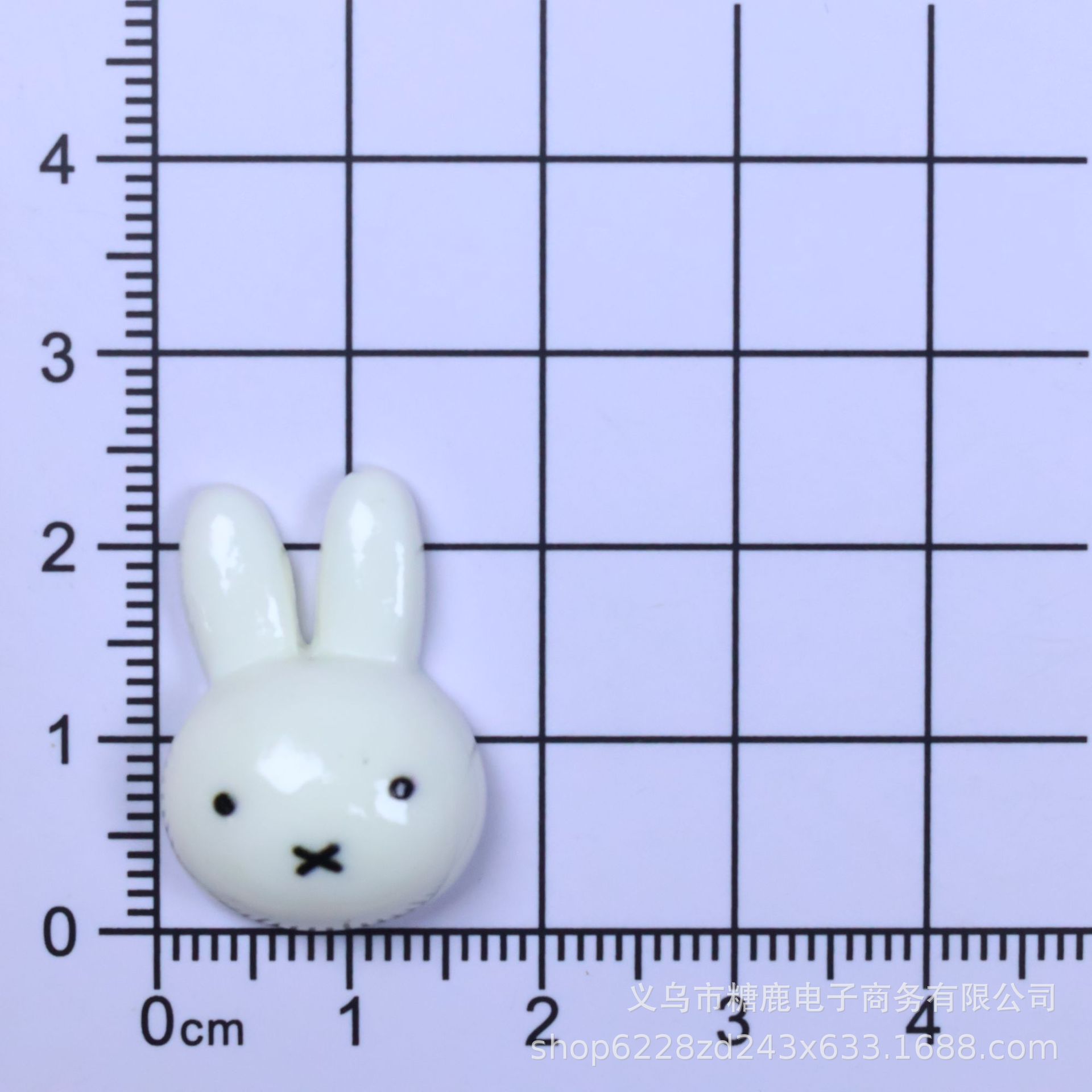Cara brillante adorable Miffy conejo accesorios de resina crema pegamento DIY clip para el cabello accesorios para el cabello teléfono móvil agujero agujero zapatos llaveros lotes image 9