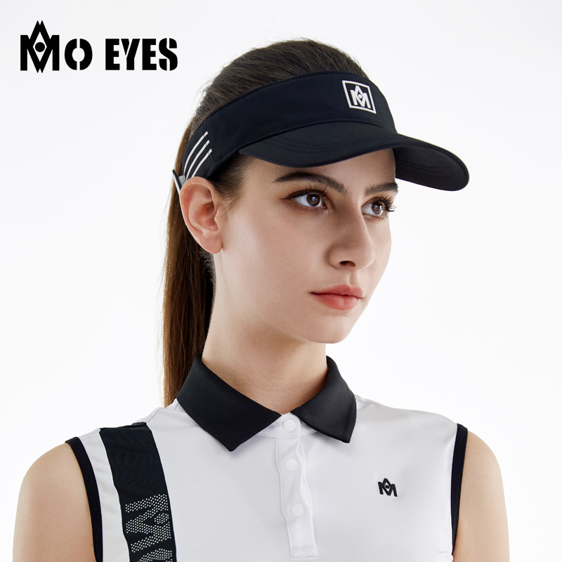 Mũ golf nữ không đầu Moeyes Magic Eye phối màu tương phản, dây hút mồ hôi chống nắng — M23MZ003-Đen Trắng, M23MZ003-Trắng Đen, M23MZ004-màu trắng, M23MZ005-màu trắng
