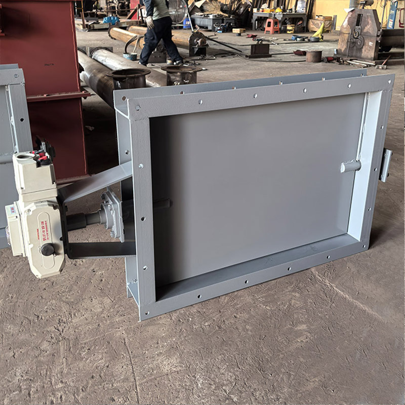 大直径通风蝶阀 电动翻板阀 烟气风道调风翻板阀电气动风门