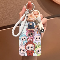 卸売り高颜値かわいい布漫画カードセット学生学校カード現物スライドカバーバスカード保護カバー