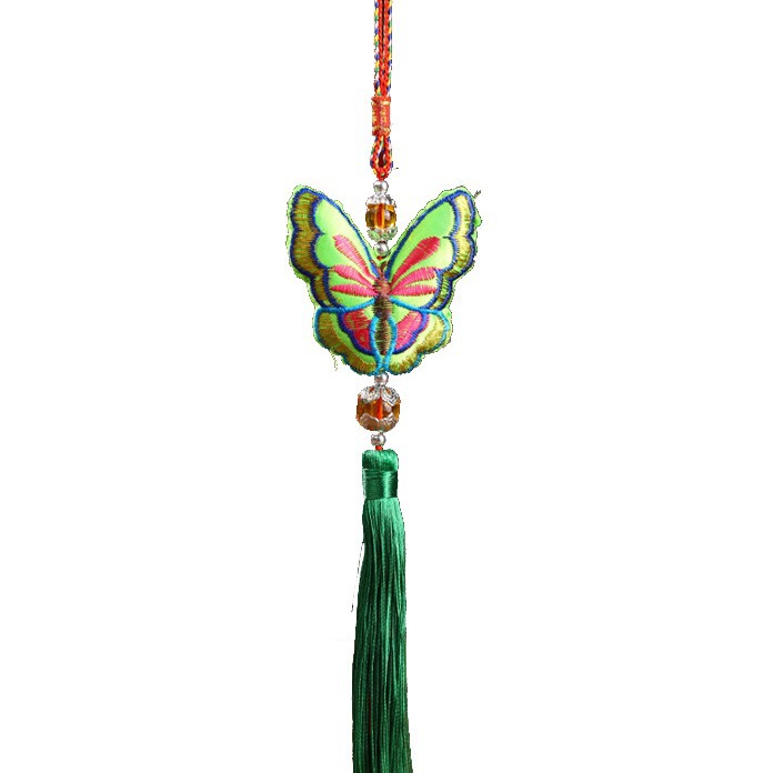 Bolsita del Festival del Bote del Dragón Bolsita del armario de estilo chino Bolsita de mariposa Decoración de la habitación Colgante del coche colgante colgante