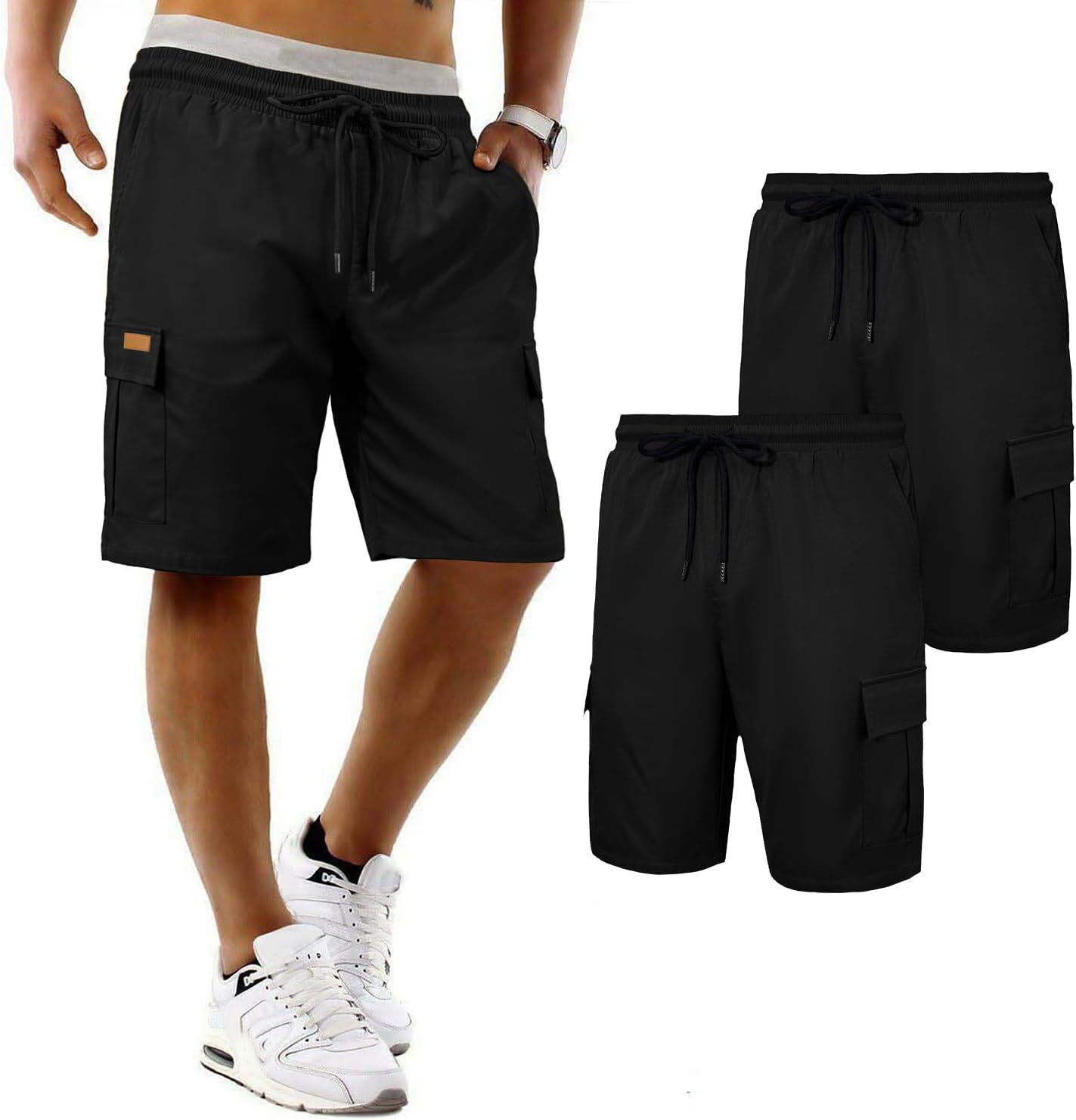 Men's Breathable Cargo Shorts Quick Drying Multi Pocket Sports_voghion.com