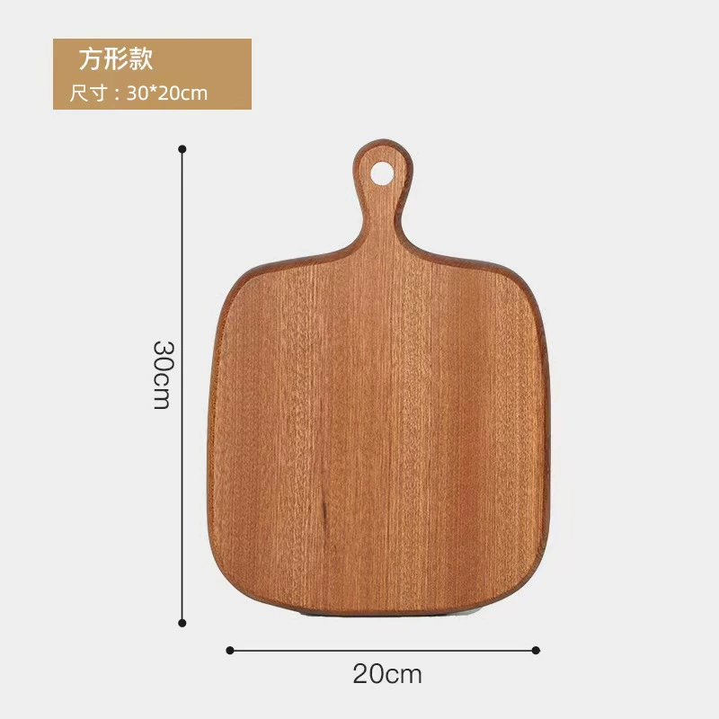 Wooden cutting board for home, bread board, cake platter, fruit chopping board, dormitory wood board, tea restaurant steak board
