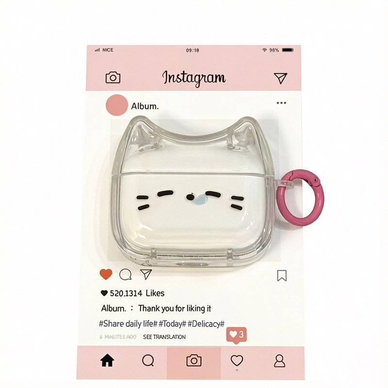 Nueva funda protectora para auriculares lindo i12 de dibujos animados de moda creativa TPU estuche suave resistente a caídas Estuche de transporte personalizado