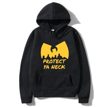 Hip Hop Ann&eacute;es 90 Wu Clan T-tangs Hoodie Men Women's Casual