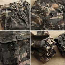 干活穿的裤子男工地防撕裂工作服劳保工作裤耐磨宽松束脚牛仔裤男