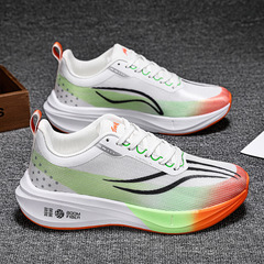 Fly Electric 3C Carbon Plate Running Shoes for Men - Student Fall Big Kid Lightweight Shock Absorbing Professional Speed Training Running Shoes