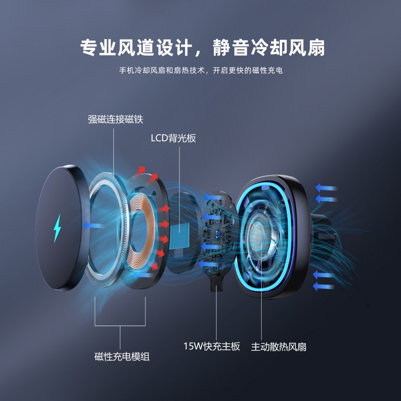 soporte de teléfono móvil de absorción magnética de automóvil soporte universal de salida de aire de automóvil cargador inalámbrico multifuncional soporte de teléfono móvil de manzana