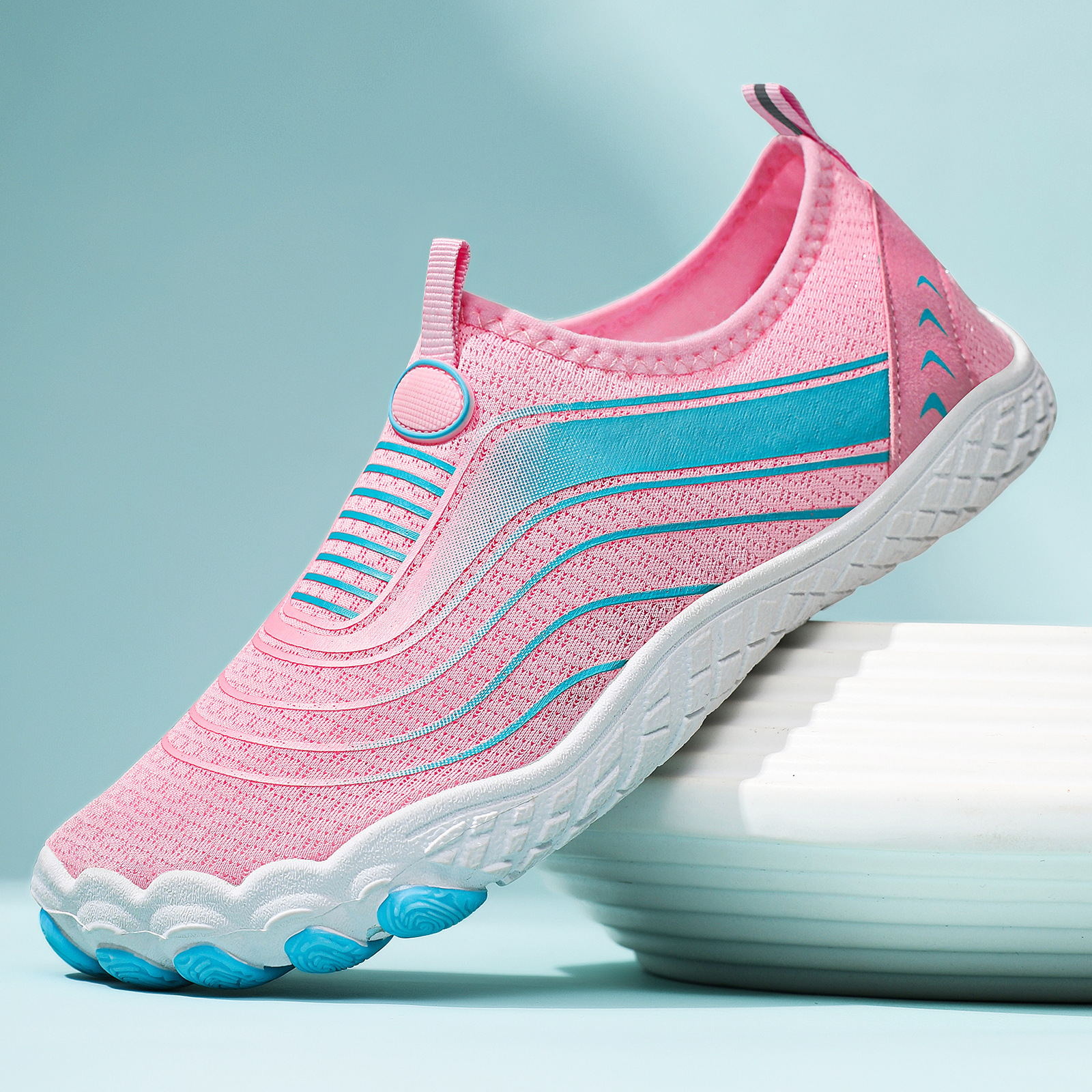 Verano nueva pareja de zapatos de retroceso de arroyo, zapatos deportivos de interior, zapatos de nadador de secado rápido, zapatos de nadar, zapatos de nadar al aire libre
