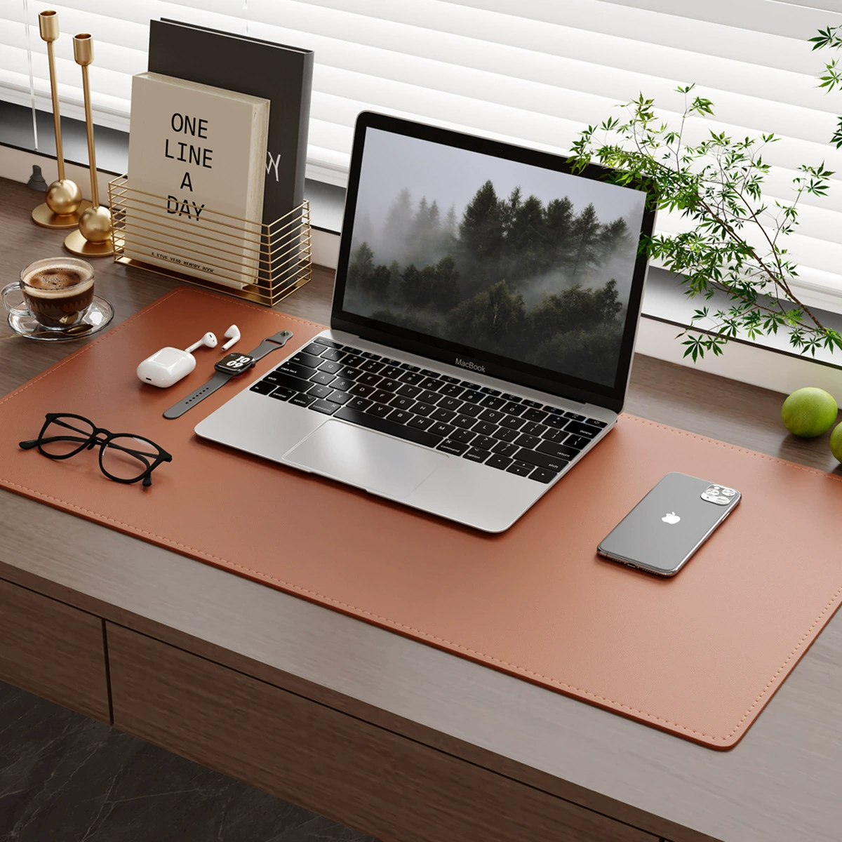 Waterproof Mouse Pad Oversized Desk Mat Leather from Yomiego