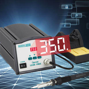 QUICK 205 High Frequency Soldering Station 150W Constant Temperature Electric Soldering Iron Lead-free Soldering Station Digital Display Disassembly Soldering Station Kit