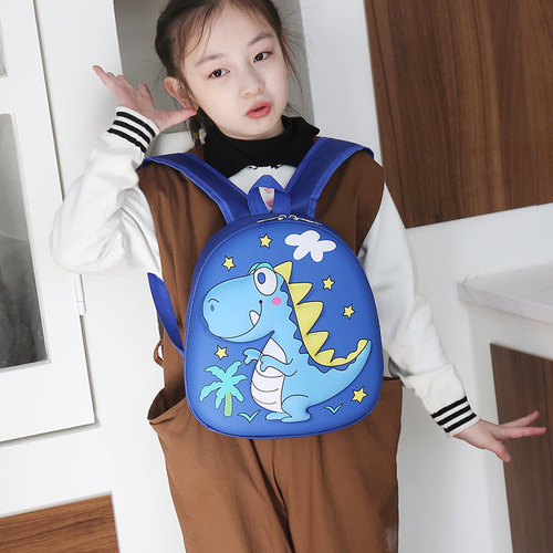Fashionable eva kindergarten school bag for 3-5 year old boys and girls, cute cartoon animation small backpack, foreign trade backpack, children's bag