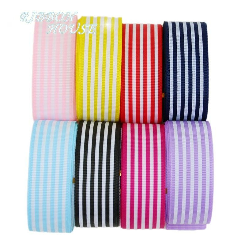 25mm Striped Thread Belt Printed Rib Belt Silk Belt Gift Packaging Ribbon in stock Wholesale 18 m/Roll