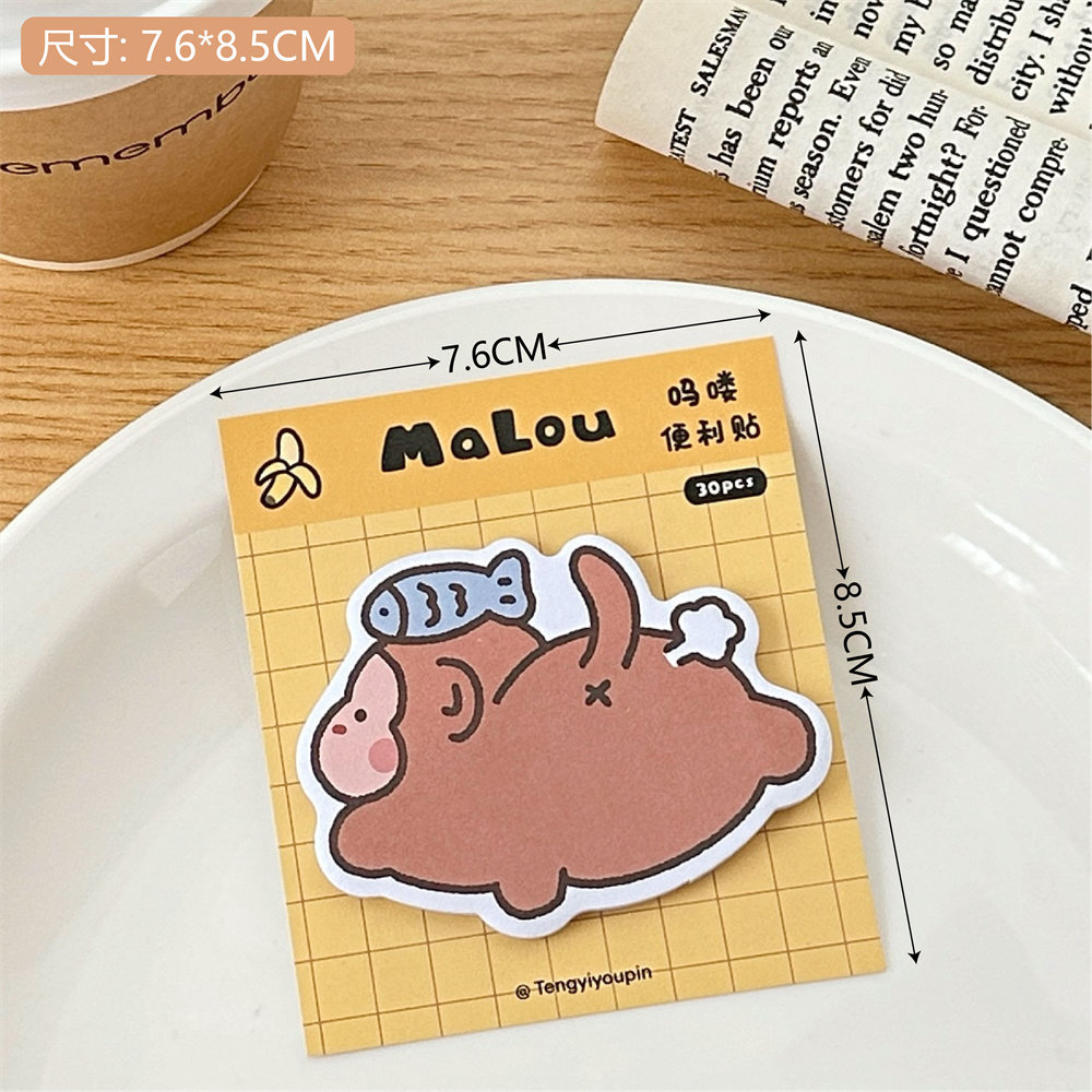 Tengyi es original y lindo, papel de nota, corazón de niña, notas de oficina, notas adhesivas, notas de estudio, nuevas