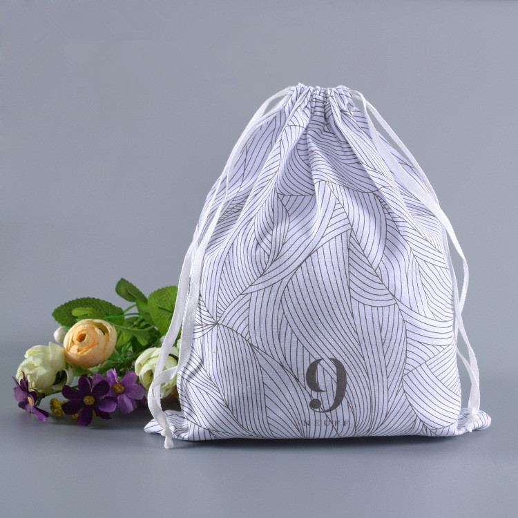 厂家批发棉布束口收纳袋被子衣服收纳袋大豆收纳袋超市水果蔬菜袋