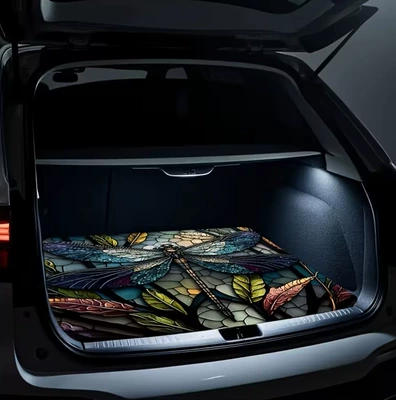Avtomobil döşəmə paspasları — Mat, Cross-Border Temu - 318-plus-trunk-mat-5-75100cm-crystal-velvet-dot-plastic-bottom