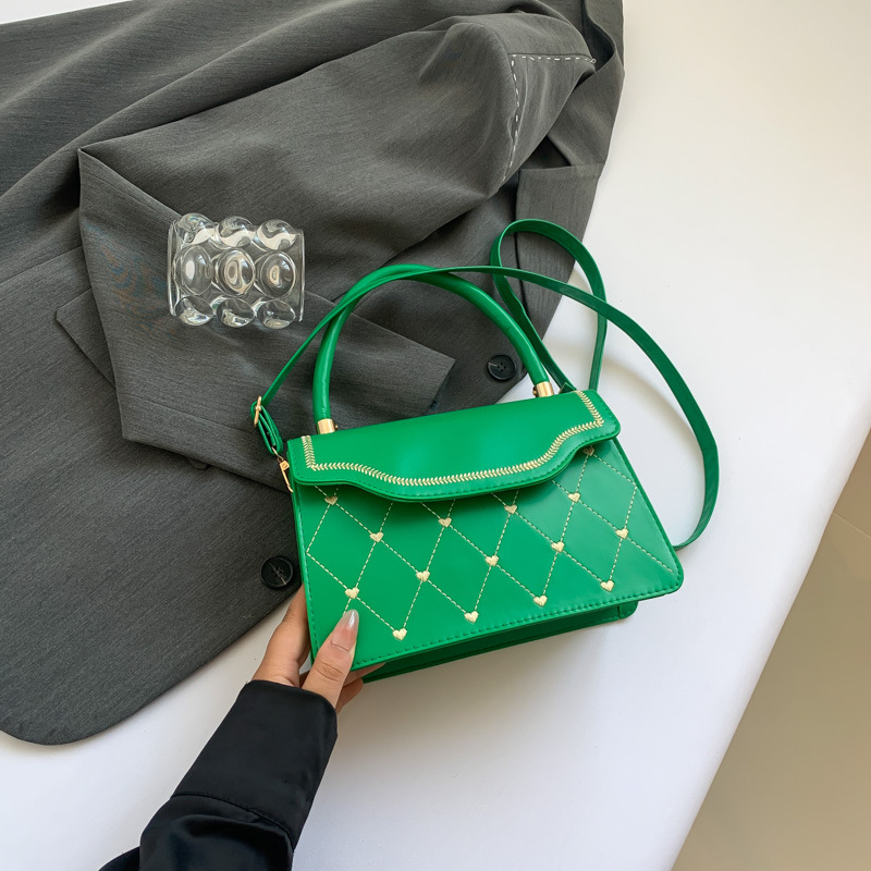 Línea de bordado de verano 2024 nueva moda de estilo de diamante casual estilo coreano simple bolso de mano pequeña bolsa de mujer