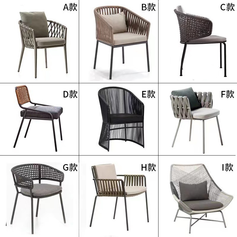 Mesa y silla al aire libre combinación patio ocio silla de caña comedor terraza silla al aire libre silla de cafeteria jardín silla de caña