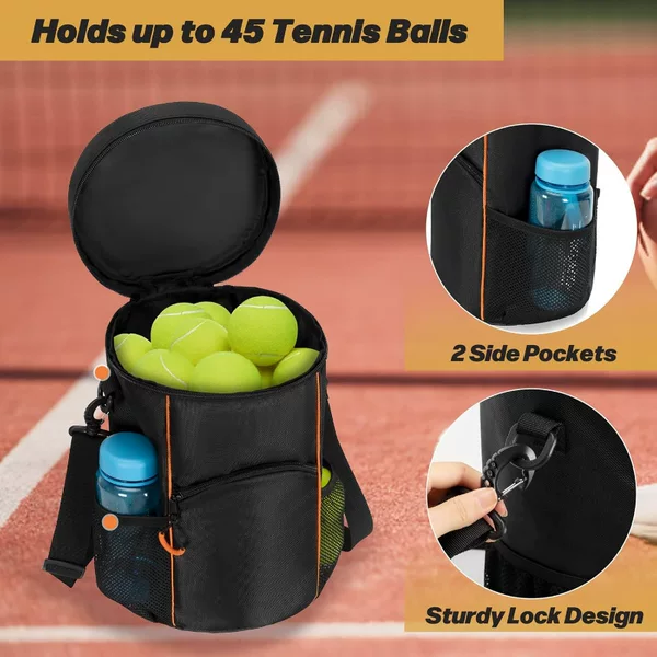 Source Factory Amazon Best Selling Badminton Tennis Pickleball Storage Bag Portable Ball Bag Storage Bucket Portable