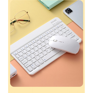 Factory Batch Suitable for Mobile Phones and Tablets Wireless Bluetooth Keyboard Keyboard and Mouse Apple Samsung Xiaomi 10inch Tablet Case