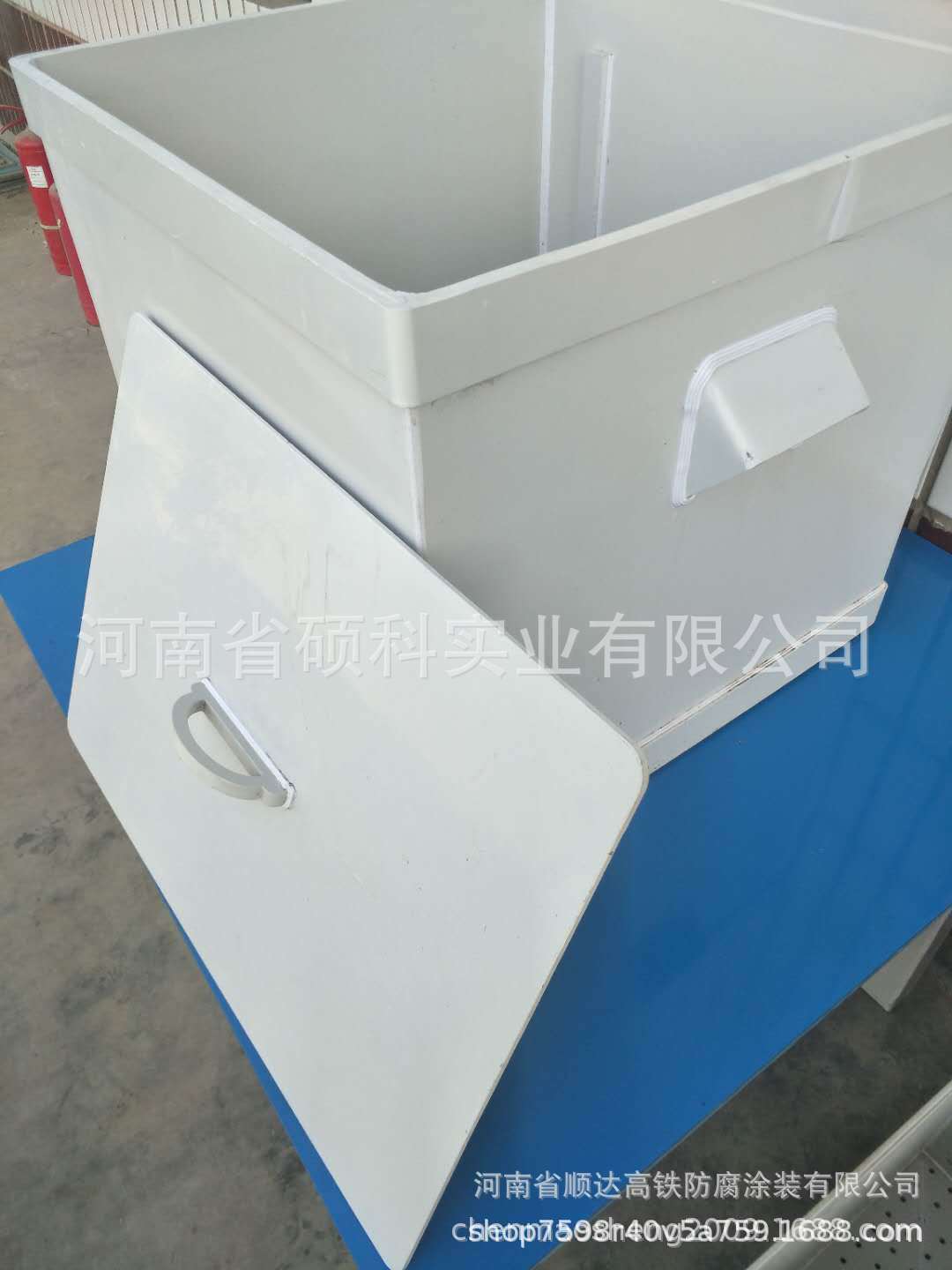 酸缸实验室用耐酸碱塑料浸泡缸 废液缸 聚丁烯缸PVFE酸缸可定做