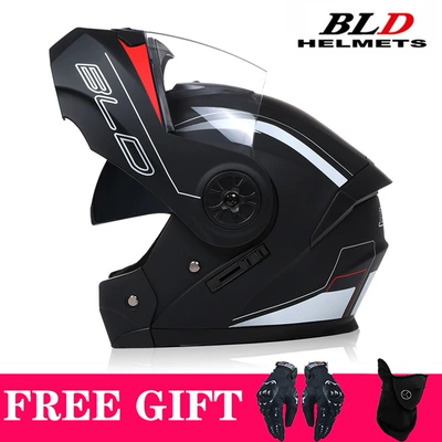 Flip-Up Helmets, Riding Half Helmets, Motosiklet kaskı (dəbilqə) - matt-black-flower-transparent-lens-free-mask-gloves-s55-56