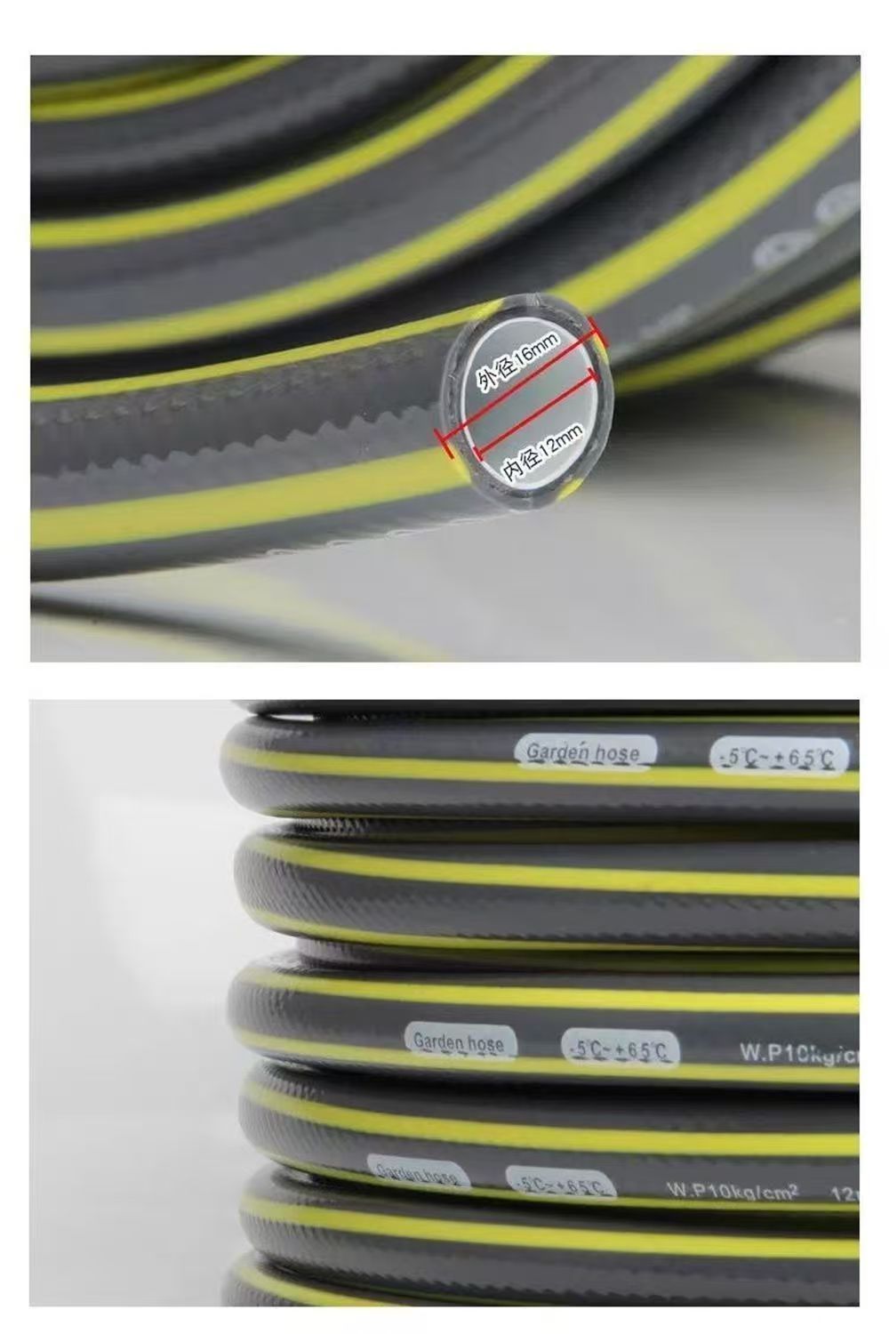 Directly supplied by the manufacturer, thickened and reinforced explosion-proof water hose for home use, car washing water gun, vegetable watering and cleaning tool, spray gun connector