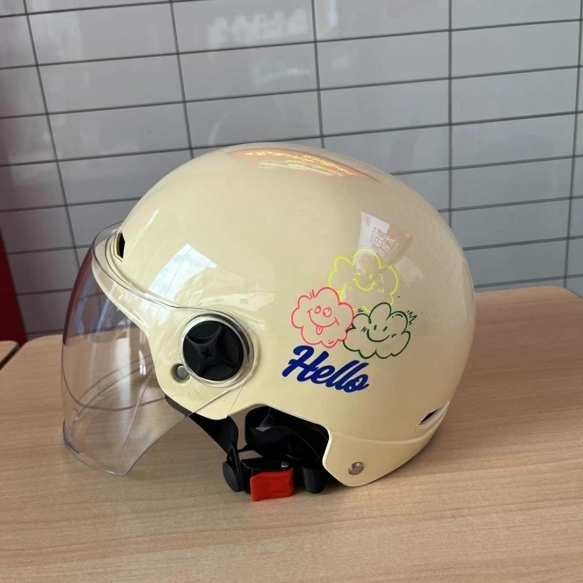 Newly certified electric vehicle helmet, winter electric scooter motorcycle half helmet, unisex all-season safety helmet
