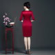High-end Mother's Wedding Dress Xi Mother-in-law Mother-in-law Young Style Wedding Noble Slim-fit Improved Cheongsam Western Style