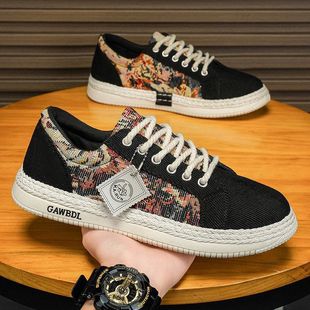 Men's Shoes 2025 New Autum Breathable Anti-Odor Sneakers Men's Canvas Shoes Lightweight Comfortable Soft Sole Low-Top Casual Shoes