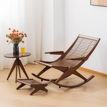批发竹子躺椅午休折叠可坐可躺摇摇椅阳台家用成人可睡觉懒人休闲