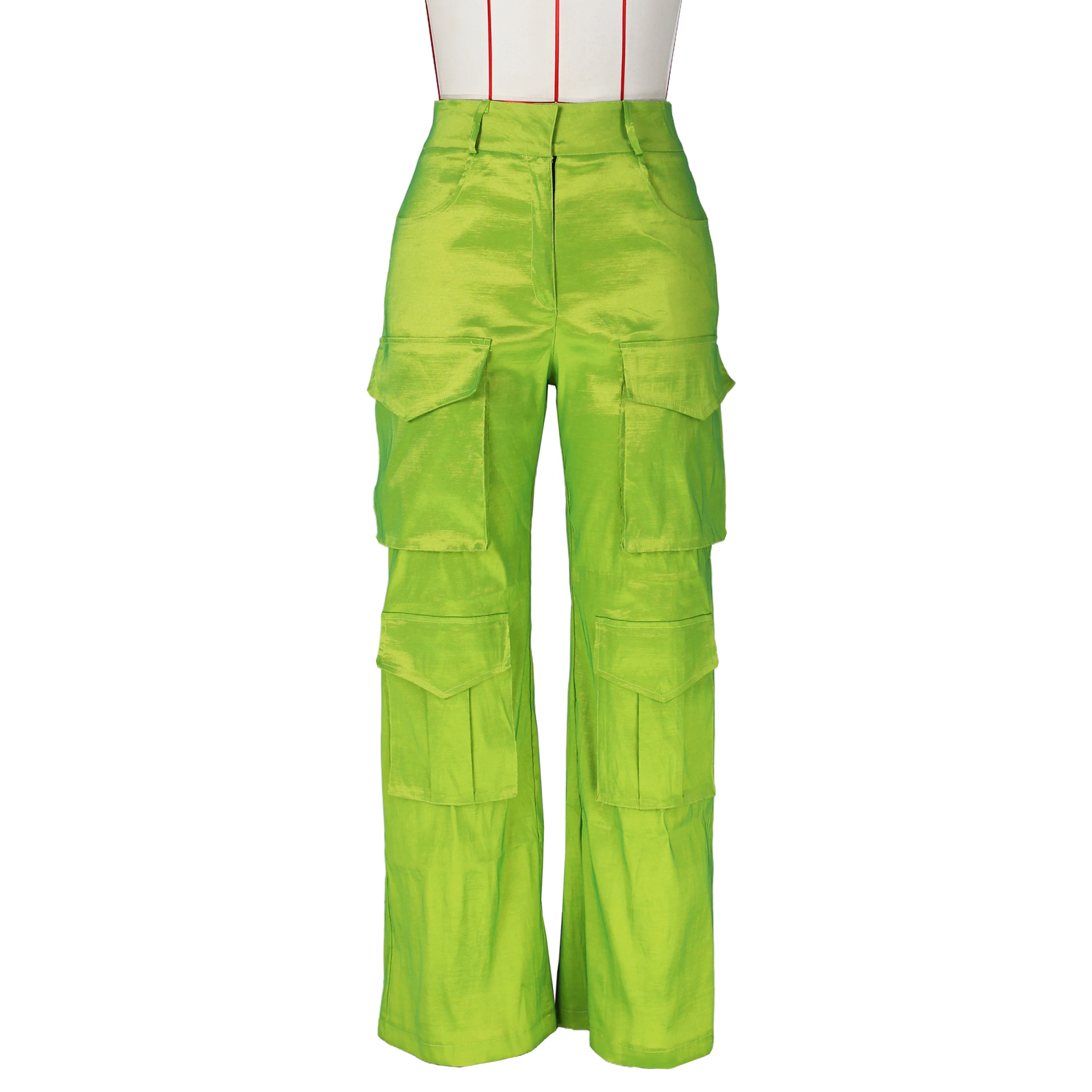 Women's Street Casual Solid Color Full Length Pocket Cargo Pants display picture 1