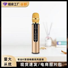 Amazon クロスボーダー限定 カラオケマイク オーディオマイク オールインワン ワイヤレス Bluetooth マイク デュアルスピーカー スピーカー