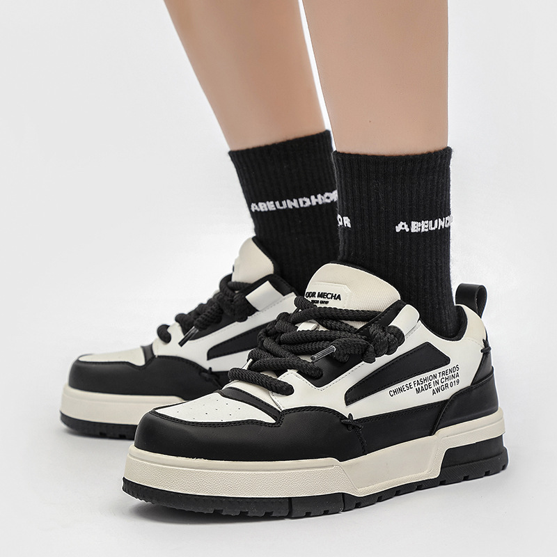 Summer breathable casual sports with thick soles and versatile height increase board niche men's shoes, Derby shoes_voghion.com