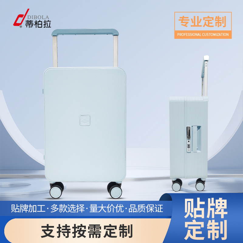 Aluminum frame wide railing box PC universal wheel Customs lock luggage student luggage boarding machine factory in stock wholesale