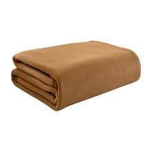 0B32批发羊毛驼毯 床上单双人加厚毛毯 宾馆酒店客房专用纯色薄款