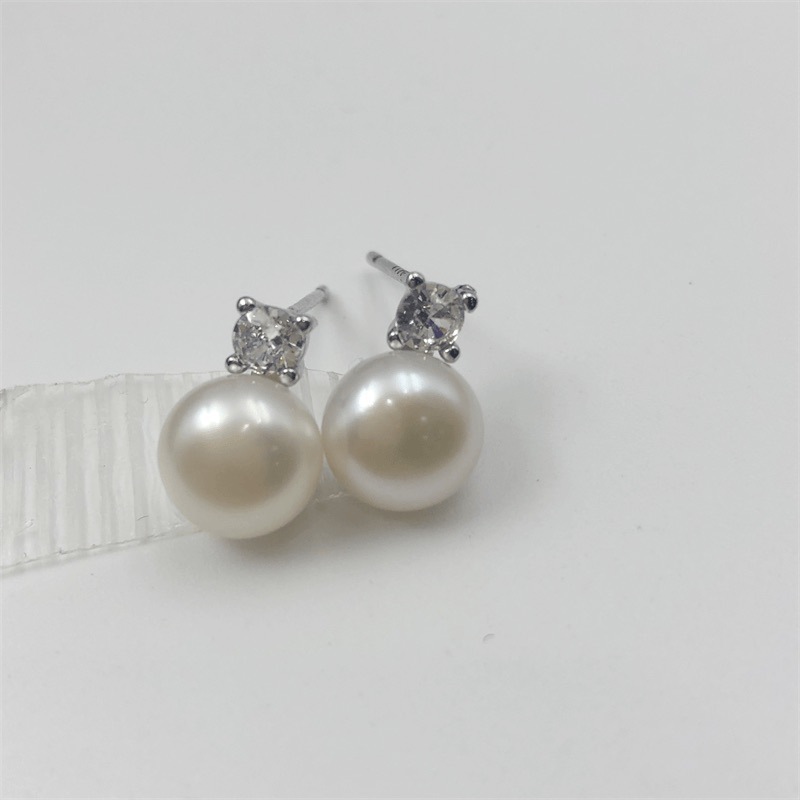 2g Weight Ear Studs Classification 1 Pair Quantity Wedding, Daily Occasion Pearl Pattern All Seasons Season Women's Gender Elegant, Simple Style Style 1 Pair Freshwater Pearl Earrings Pearl Ear Studs 2