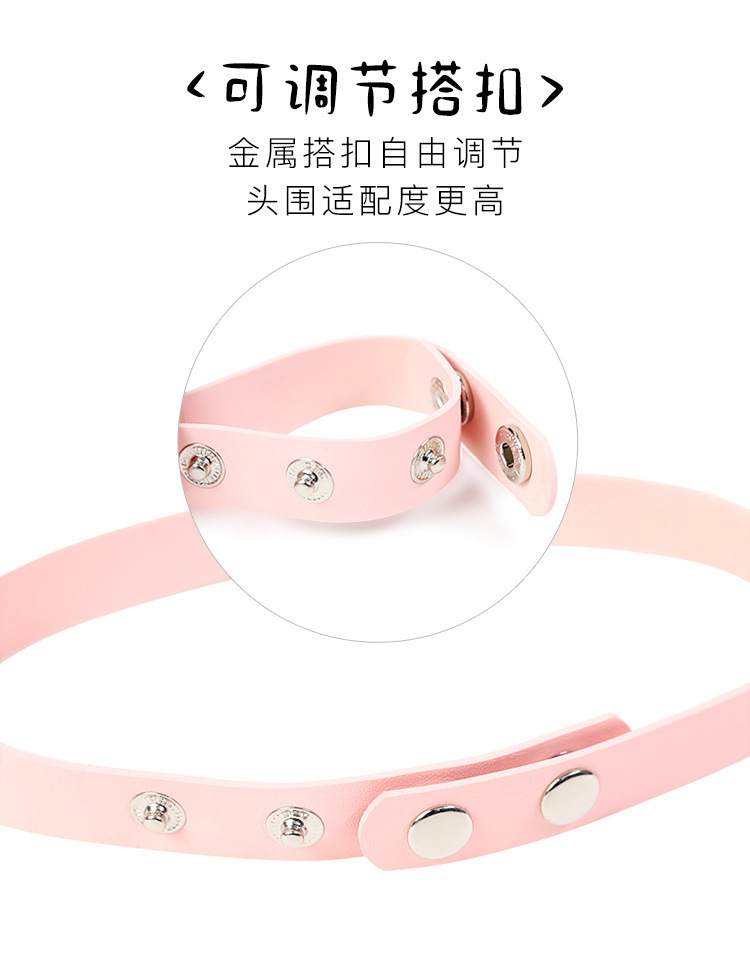 Jiuai Silicone Collar with Bell and Traction Chain for Adult Role Play — detail image 10