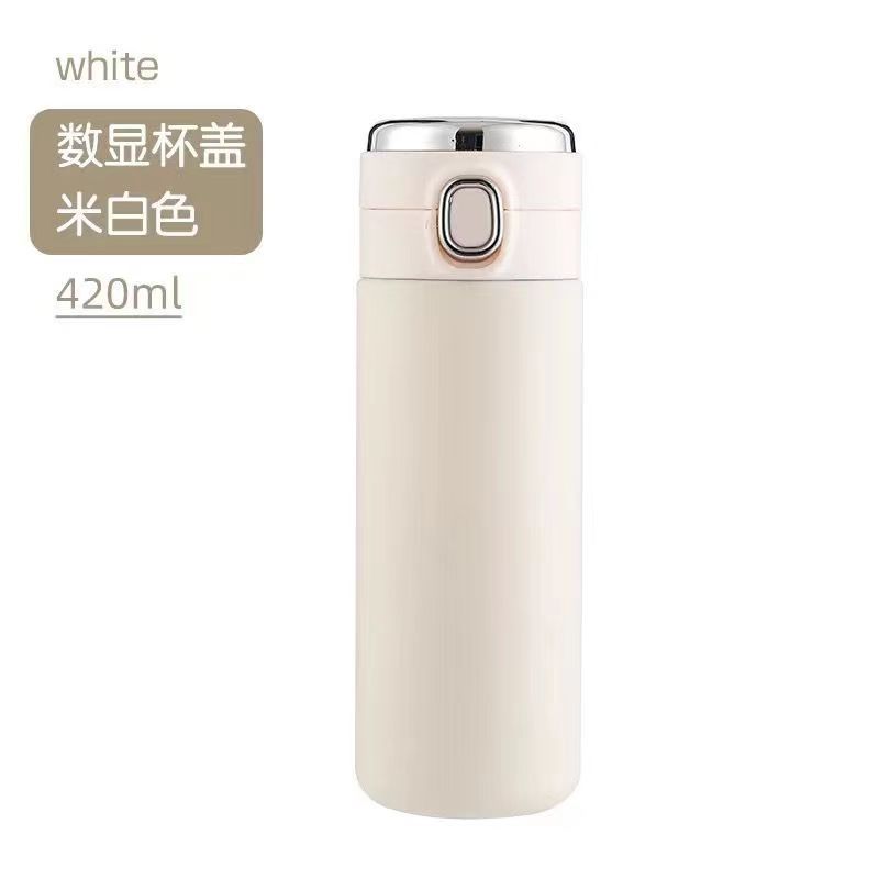 La celebridad de Internet transfronteriza rebote ventosa inteligente Pantalla de moda de acero inoxidable taza de agua de la personalidad de la taza del estudiante taza de regalo