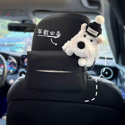 Car Hanging Tissue Bag, West Highland: Car tissue box/set