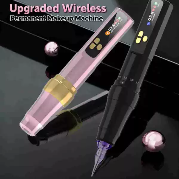 Dual Battery Adjustable Stroke Coreless Motor Current Meter Wireless Tattooing and Embroidery Device with Color Screen and Cross-Border Logo