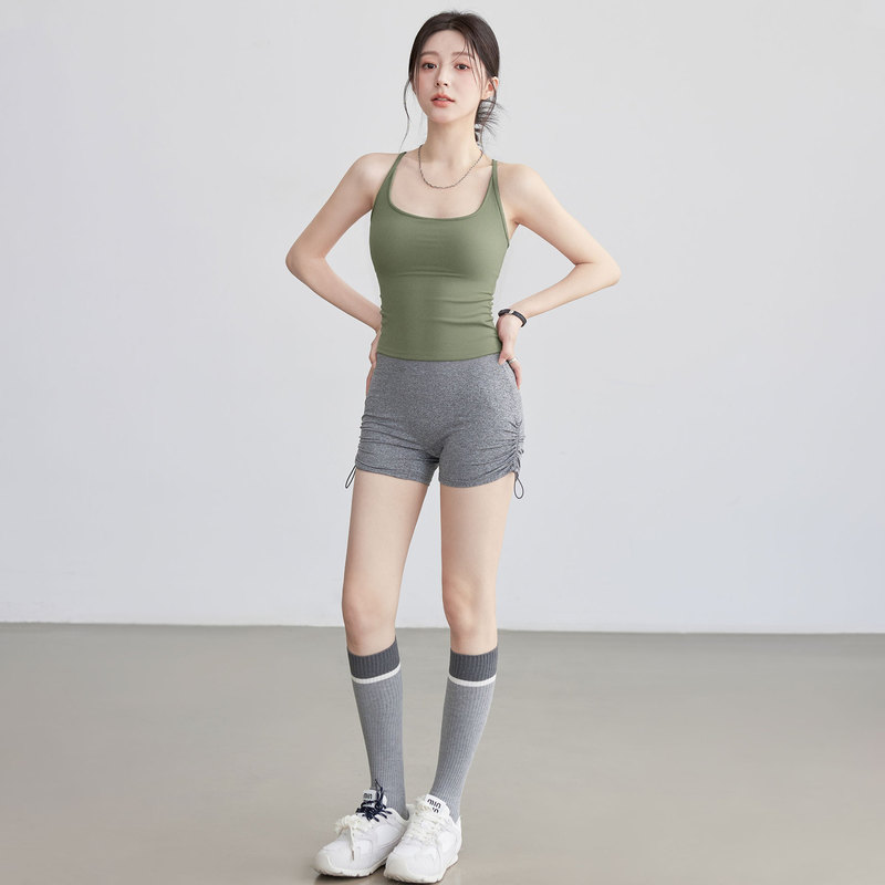瑜伽服背心女跑步运动文胸无袖美背一体式普拉提健身运动内衣批发|undefined
