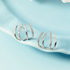 Demi-season advanced earrings, simple and elegant design, high-quality style, internet celebrity