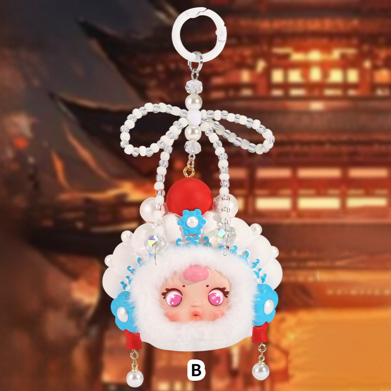 New Style National Trend Dreamy Life Keychain Creative Bag Pendant Travel Souvenir Figurine Home Room Decoration 5