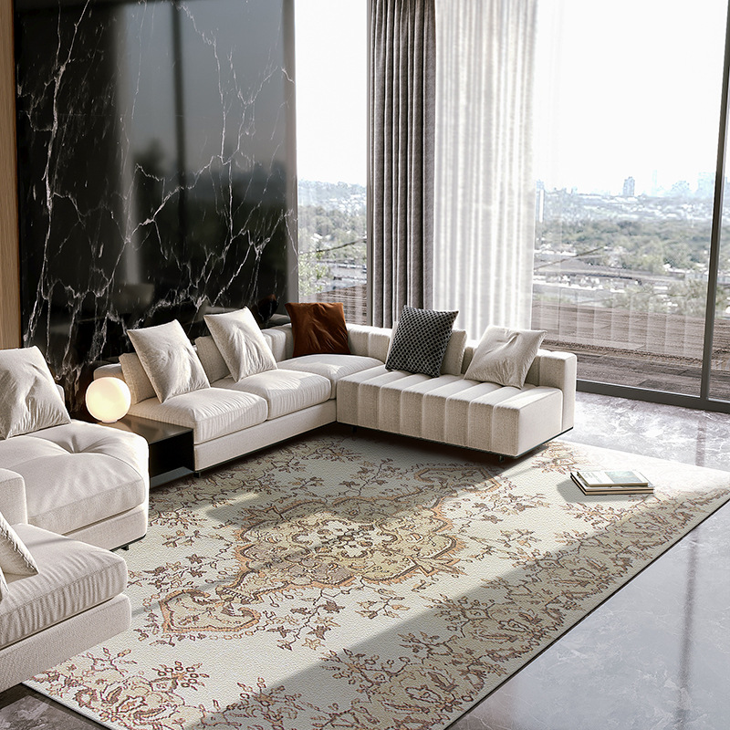 Alfombra de estilo étnico nórdico al por mayor dormitorio sofá mesa de café tatami bohemio hogar sala de estar alfombra