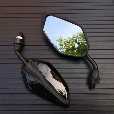 Motorcycle rearview mirror, Model for Electric Scooters - black